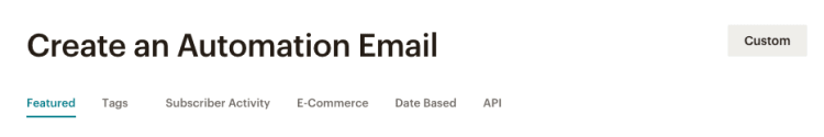 Mailchimp Automation Email